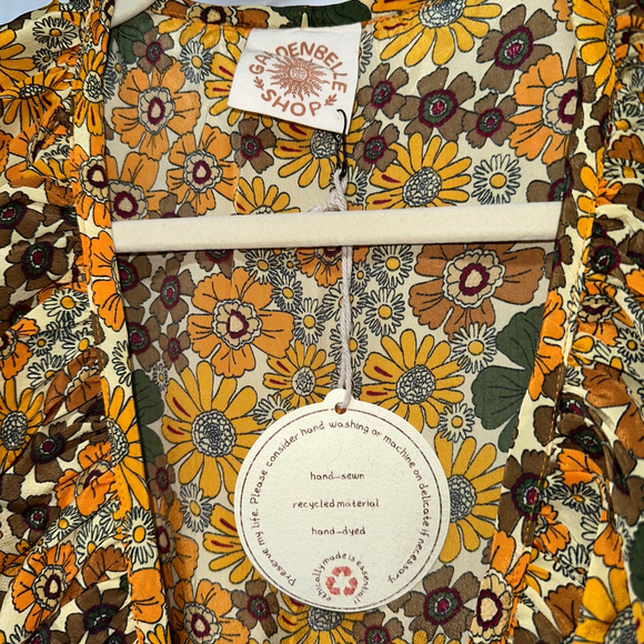 Floral Maxi Dress in Yellow and Green - Picture 8 of 9